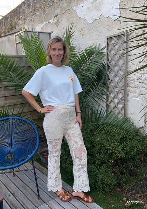 Pantalon en crochet